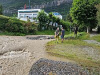 nachwehen des nächtlichen Gewitters : Comersee, MTB, Transalp