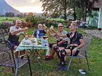 Ausklang im Garten : AlpenX-2026 Allgäu, MTB
