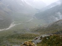 Aufstieg zum Eisjöchel, Blick ins Tal : MTB, Transalp, Transalp 2003