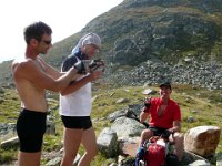 kleine Rast auf dem Pass : MTB, Transalp, Transalp 2008