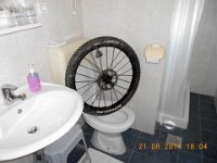 Nacharbeiten wegen des Platten : 1.Tag, MTB, Transslovenia 2014