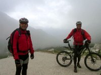 die ersten Sonnenstrahlen kommen durch die Wolken : 2.Tag, MTB, Transslovenia 2014