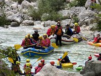 Rafting auf der Socia : 2.Tag, MTB, Transslovenia 2014