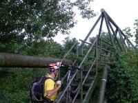 Brücke über die Vipava : 6.Tag, MTB, Solkan - Lipica, Transslovenia 2014