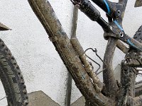 der Boden ist doch noch recht schlammig und das Bike... : 7.Tag, Lipic - Piran, MTB, Transslovenia 2014