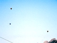 Heissluftballons am Himmel : Gsteig Moustiers, MTB, Transalp, Transalp 2015