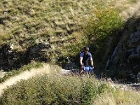 hier kommen uns zwei Rennräder mit Gepäck entgegen : MTB, Transalp, Transalp 2019